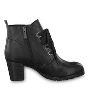 Lederstiefelette - schwarz, BLACK NAPPA, hi-res
