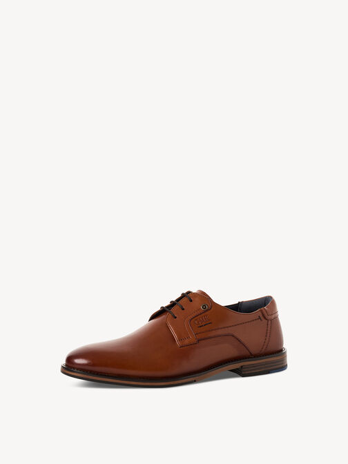 Lederhalbschuh - braun, COGNAC, hi-res