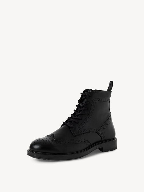 Bottine en cuir - noir, BLACK NAPPA, hi-res