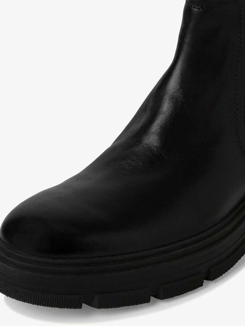 Leder Chelsea Boot - schwarz, BLACK, hi-res