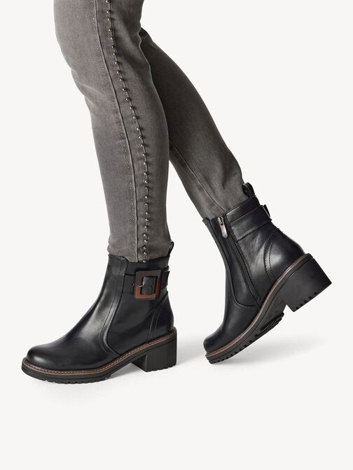 Stiefelette - schwarz, BLACK, hi-res