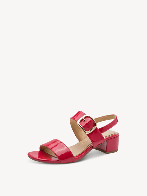Sandalette - rot, RED PATENT, hi-res