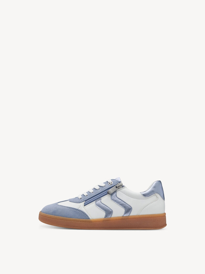 Sneaker - wei&szlig;, WHITE/LT.BLUE, hi-res