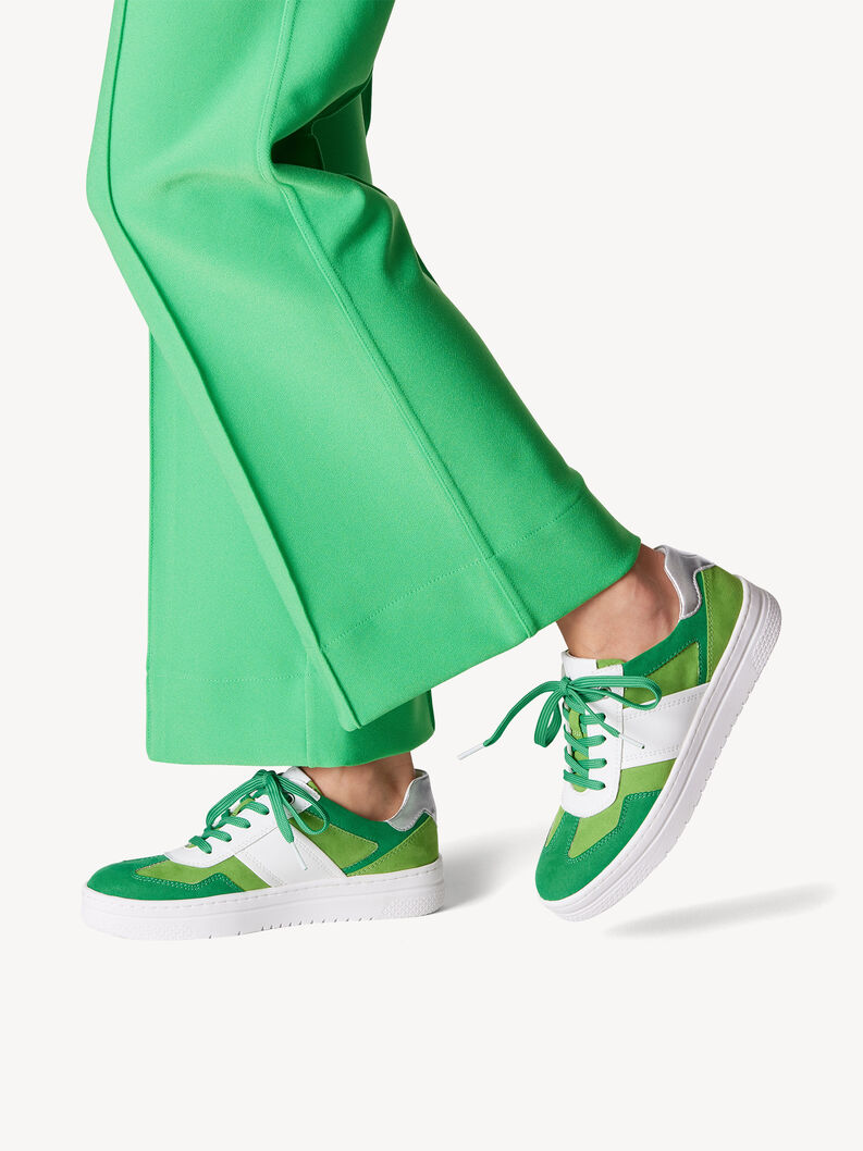 Sneaker - beige, WHITE/GREEN, hi-res