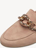 Lederslipper - beige, NUDE, hi-res