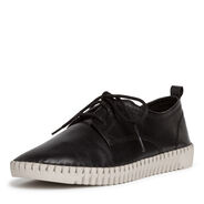 Lederhalbschuh - schwarz, BLACK, hi-res