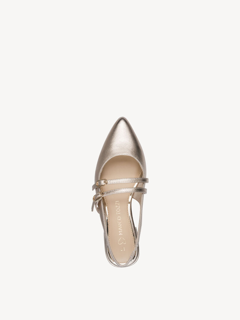 Slingpumps - metallic, PLATINUM, hi-res