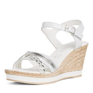 Ledersandalette - weiß, WHITE COMB, hi-res