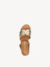 Ledersandalette - metallic, GOLD COMB, hi-res