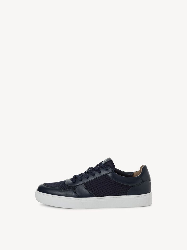 Ledersneaker - blau, NAVY, hi-res
