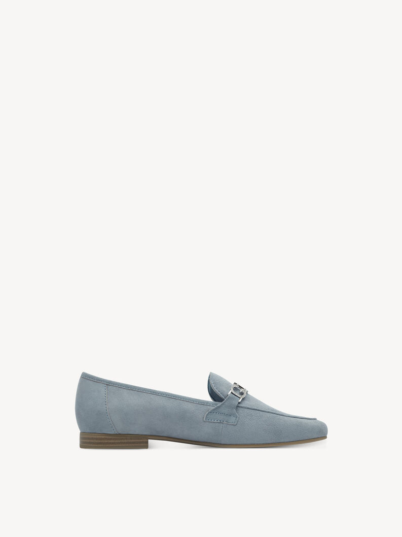 Lederslipper - blau, POLAR, hi-res