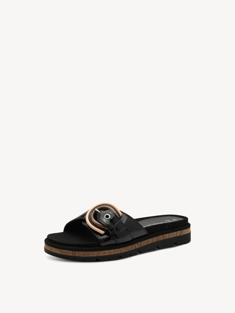 Mule - black, BLACK PATENT, hi-res
