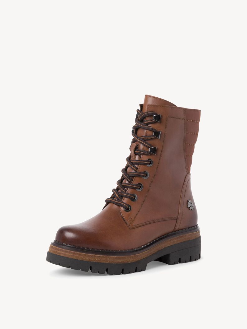 Lederstiefelette - braun Warmfutter, COGNAC NAPPA C, hi-res