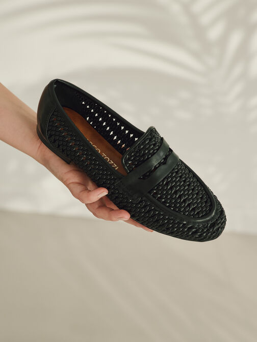Slipper - schwarz, BLACK, hi-res