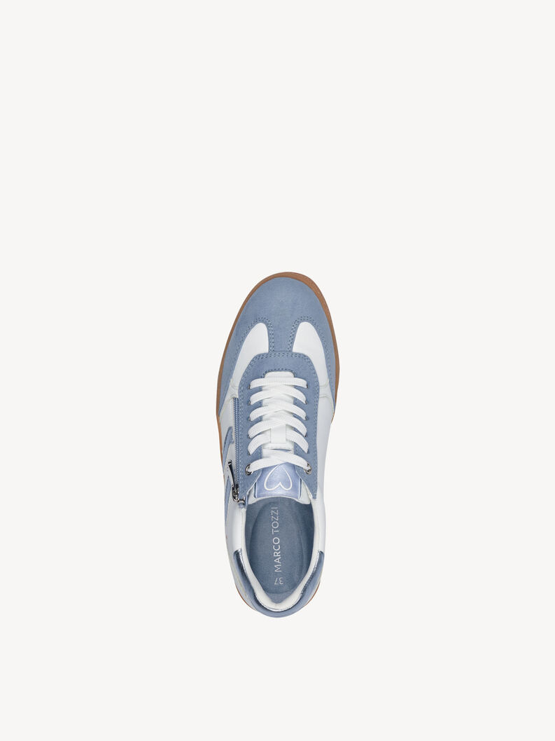 Sneaker - wei&szlig;, WHITE/LT.BLUE, hi-res