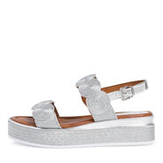 Sandalette - metallic, SILVER, hi-res