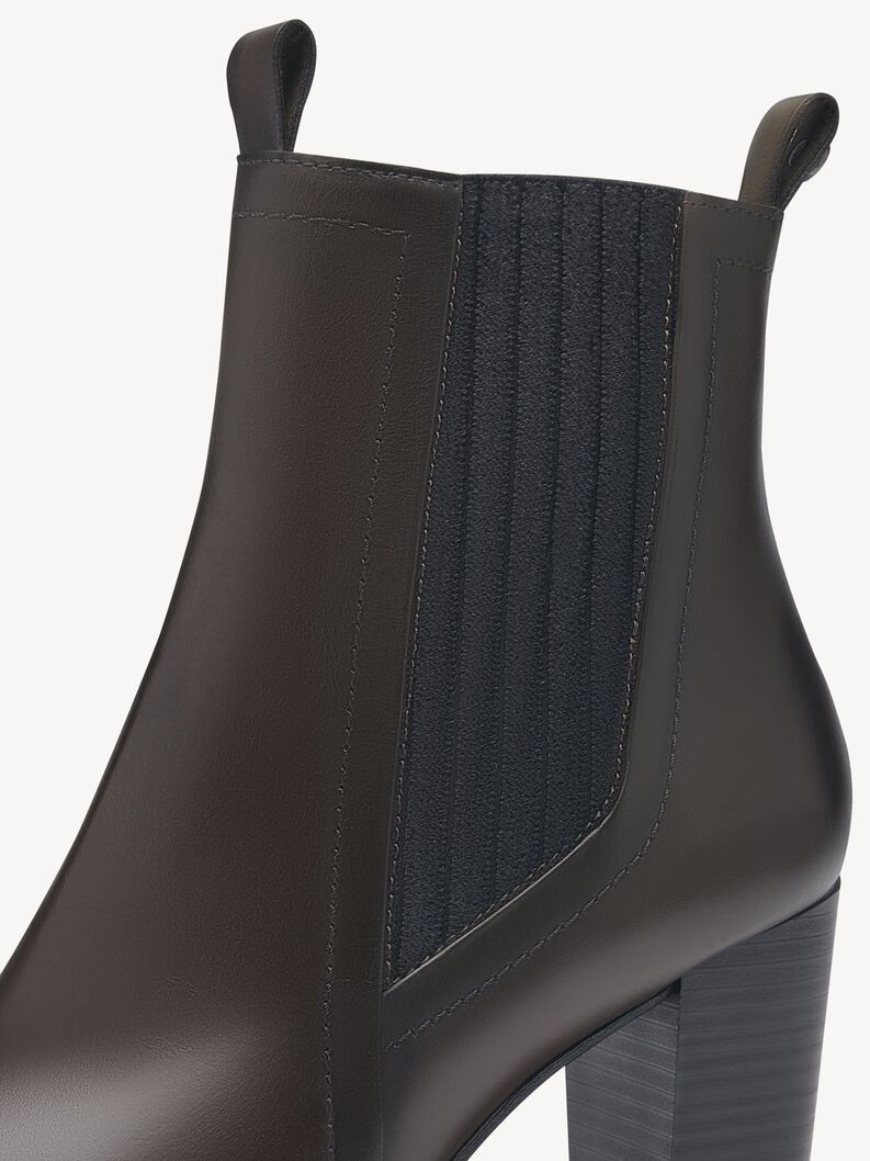 Leder Chelsea Boot - khaki, KHAKI, hi-res