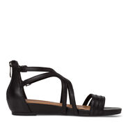 Ledersandale - schwarz, BLACK, hi-res