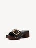 Lederpantolette - schwarz, BLACK, hi-res