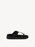 Lederpantolette - schwarz, BLACK, hi-res