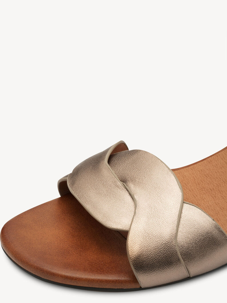 Leather Sandal - rose, ROSE MET. COMB, hi-res