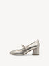 Lederpumps - metallic, PLATINUM, hi-res