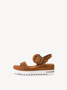 Heeled sandal - brown, COGNAC, hi-res