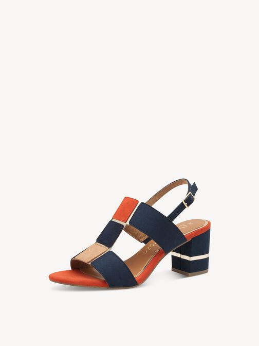 Sandal - blue, NAVY COMB, hi-res