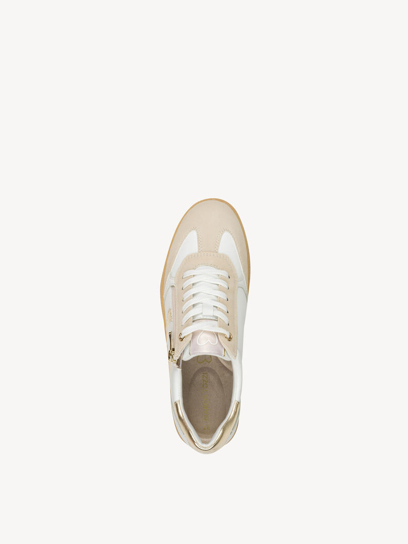 Sneaker - gold, WHITE/GOLD, hi-res