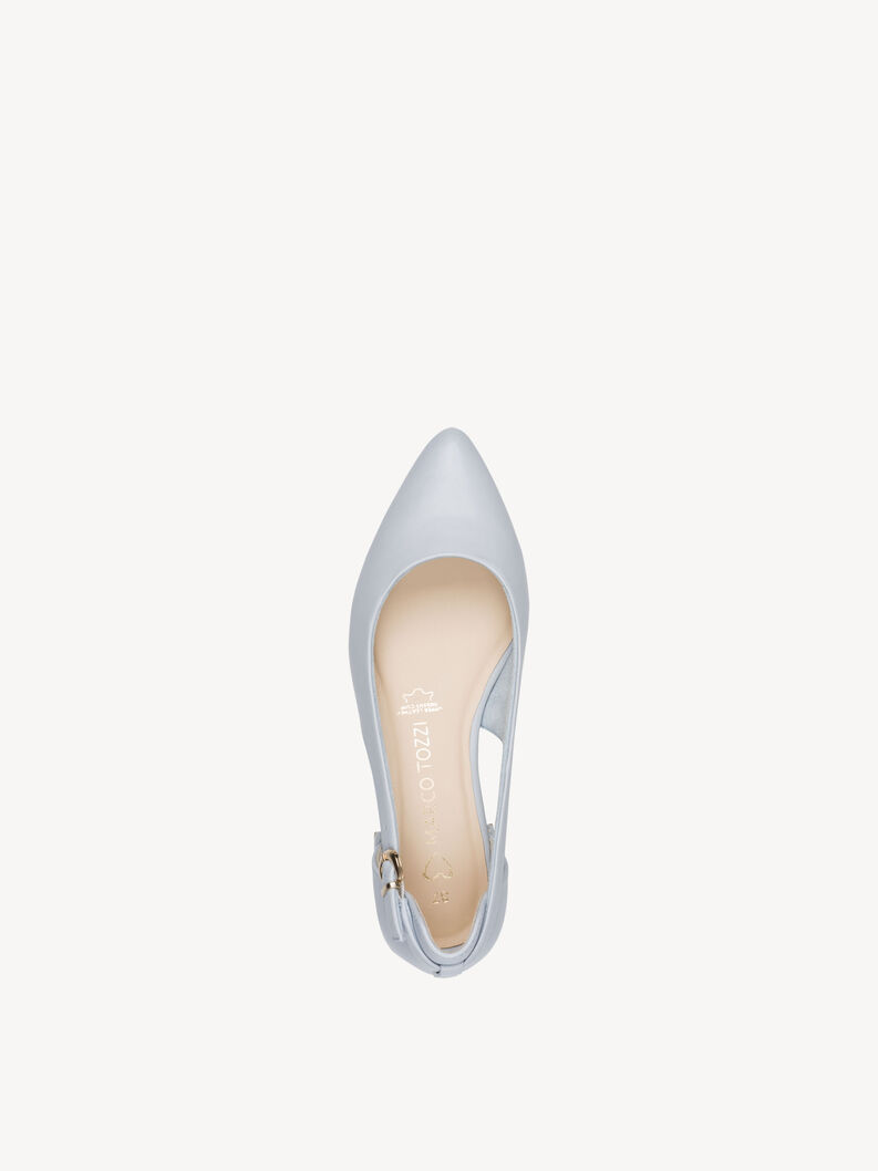 Lederballerina - blau, LT.BLUE, hi-res