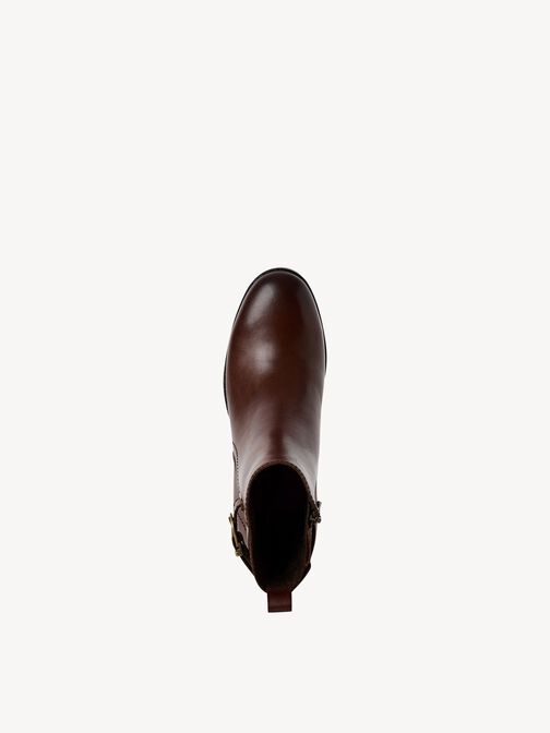 Lederstiefelette - braun, CHESTNUT, hi-res