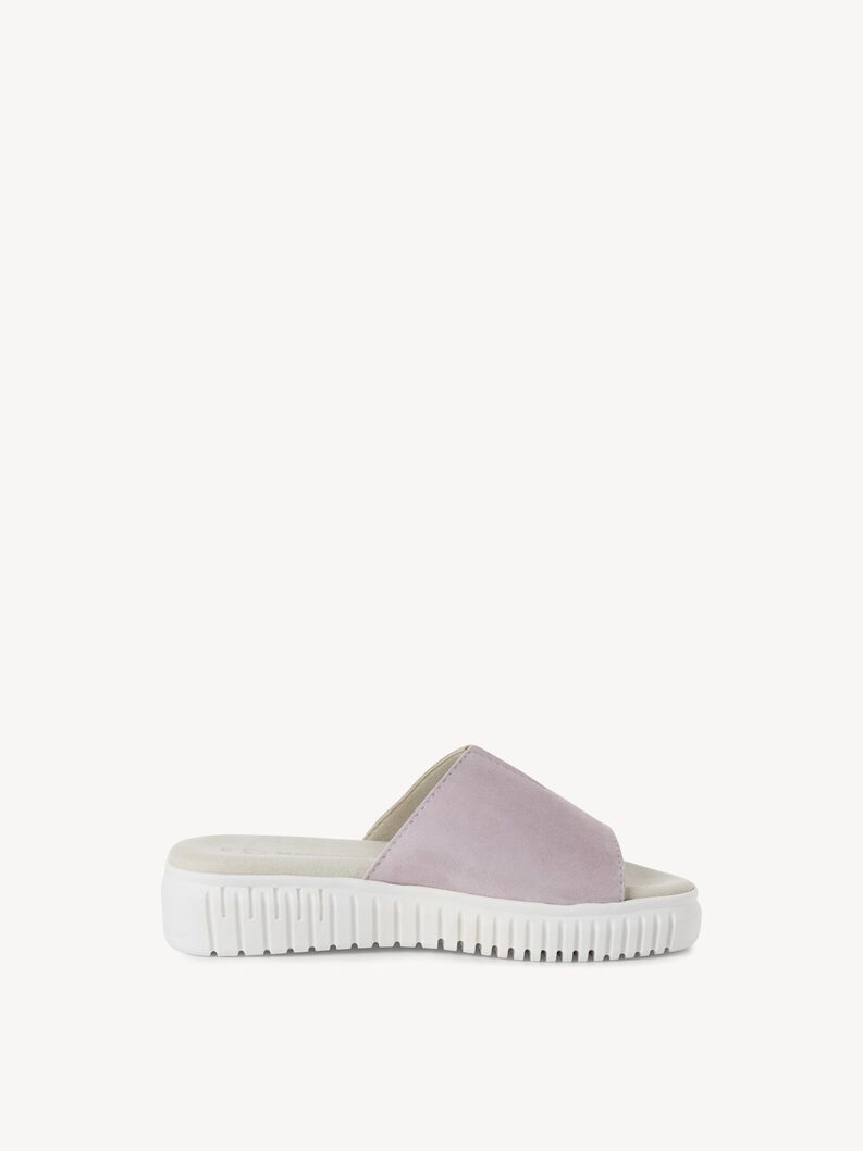 Lederpantolette - lila, LAVENDER, hi-res