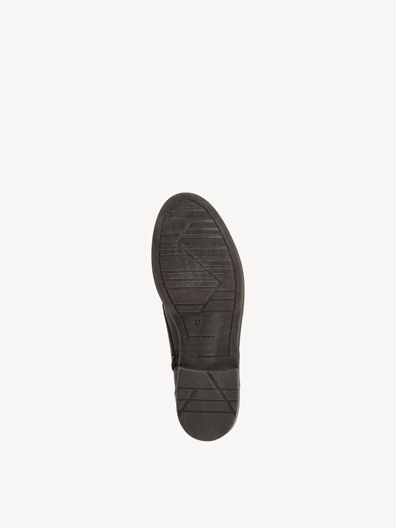 Lederstiefelette - schwarz, BLACK, hi-res