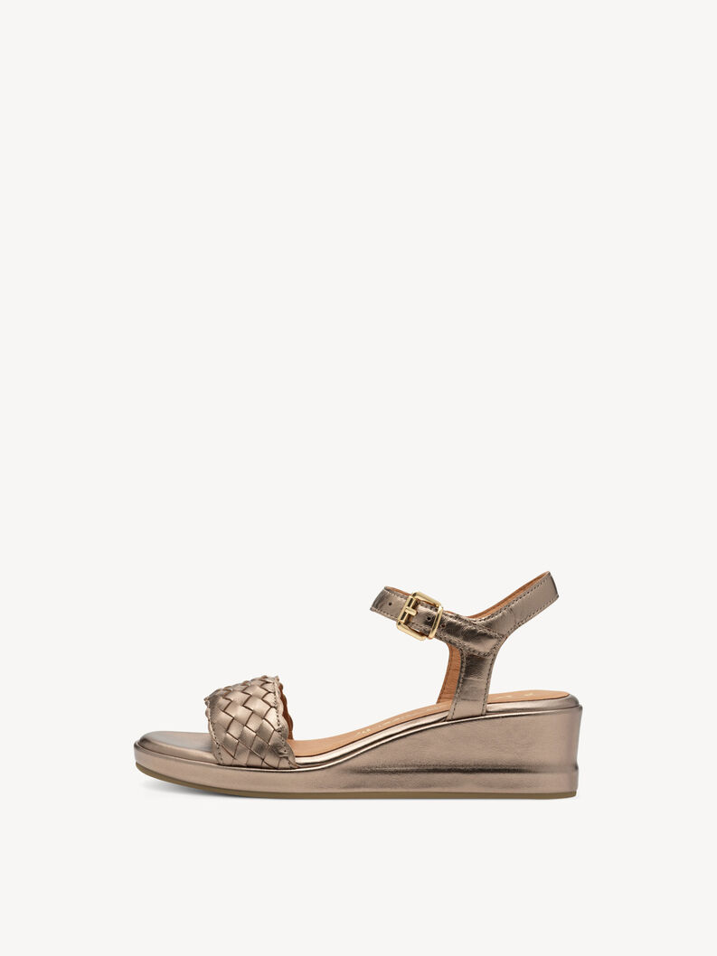 Ledersandale - rosa, ROSE METALLIC, hi-res