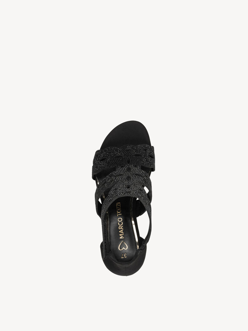 Sandalette - schwarz, BLACK, hi-res
