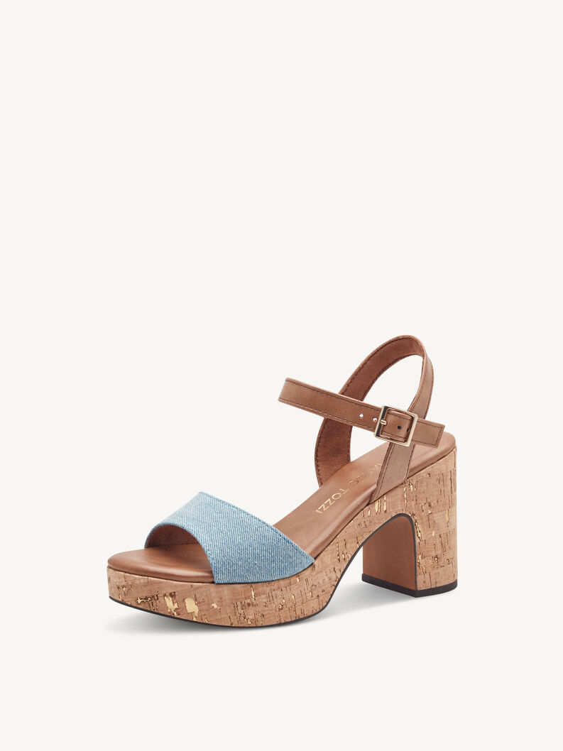 Sandal - blue, JEANS COMB, hi-res