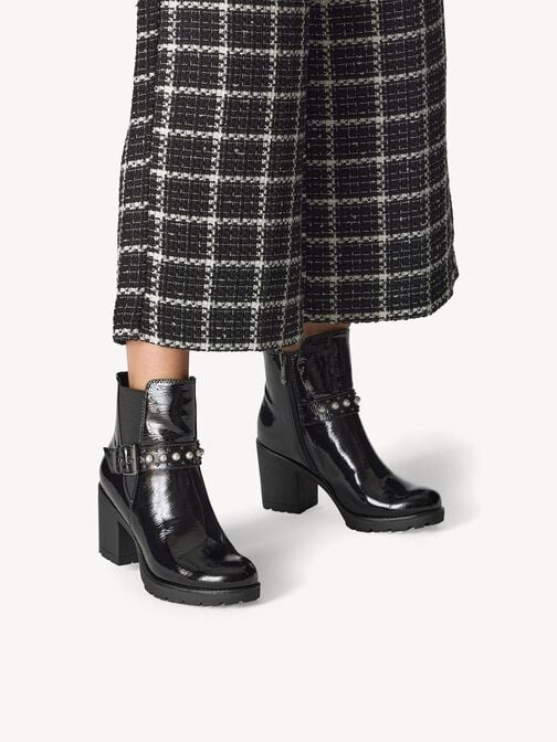 Stiefelette - schwarz, BLACK PATENT, hi-res