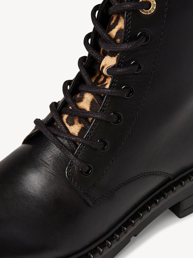 Lederstiefelette - schwarz, BLACK COMB, hi-res