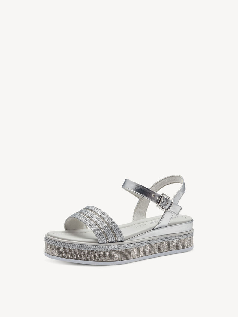 Sandal - silver, SILVER, hi-res