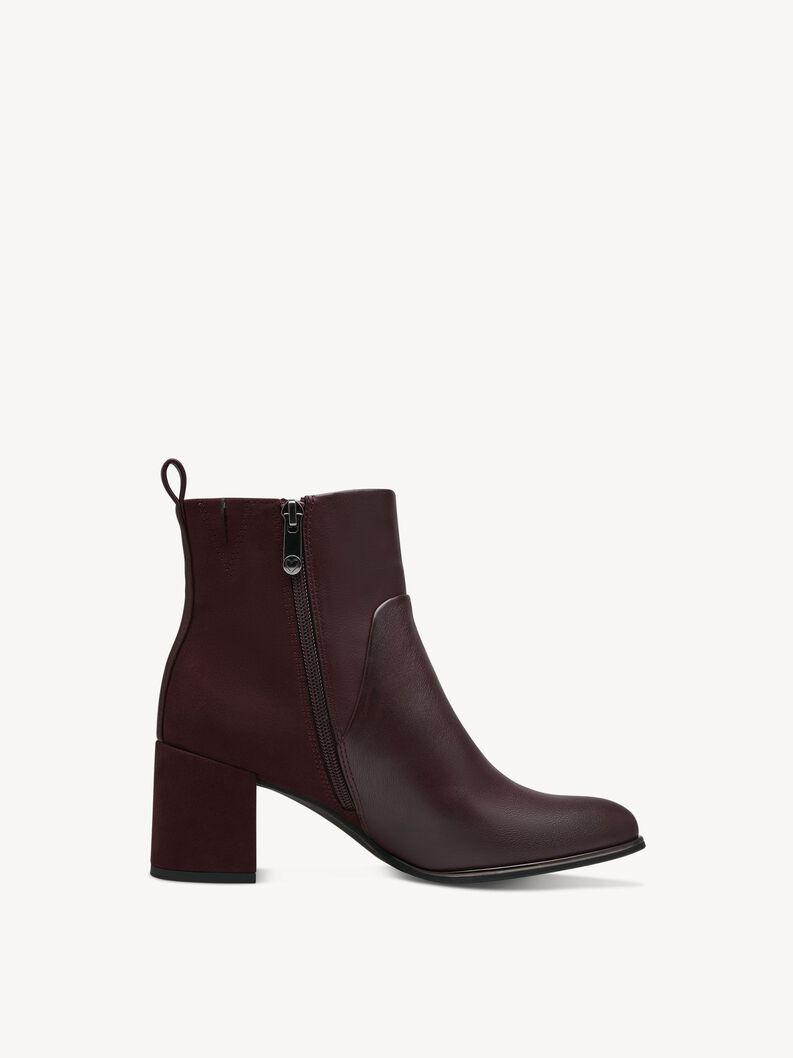 Stiefelette - rot, BORDEAUX COMB, hi-res