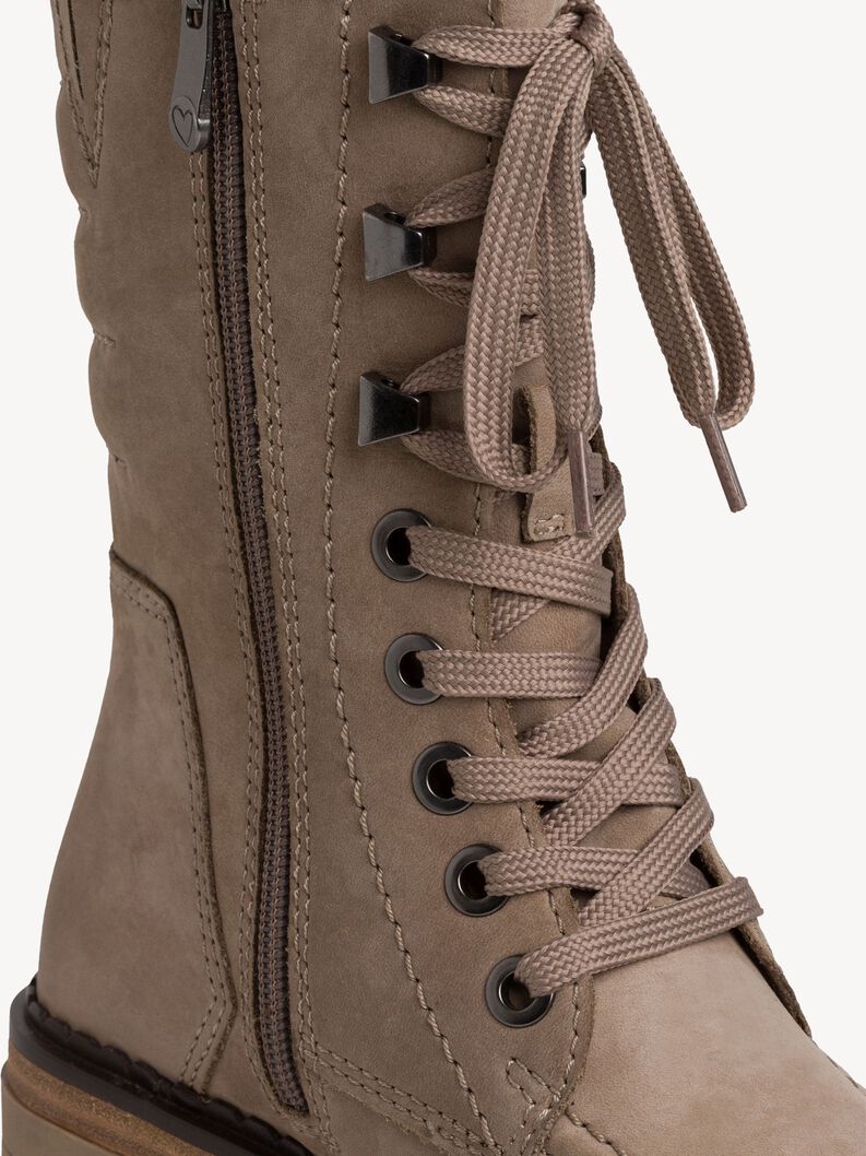 Lederstiefelette - beige Warmfutter, TAUPE NUBUCK, hi-res