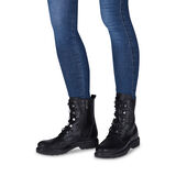 Leather Bootie - black, BLACK ANTIC, hi-res