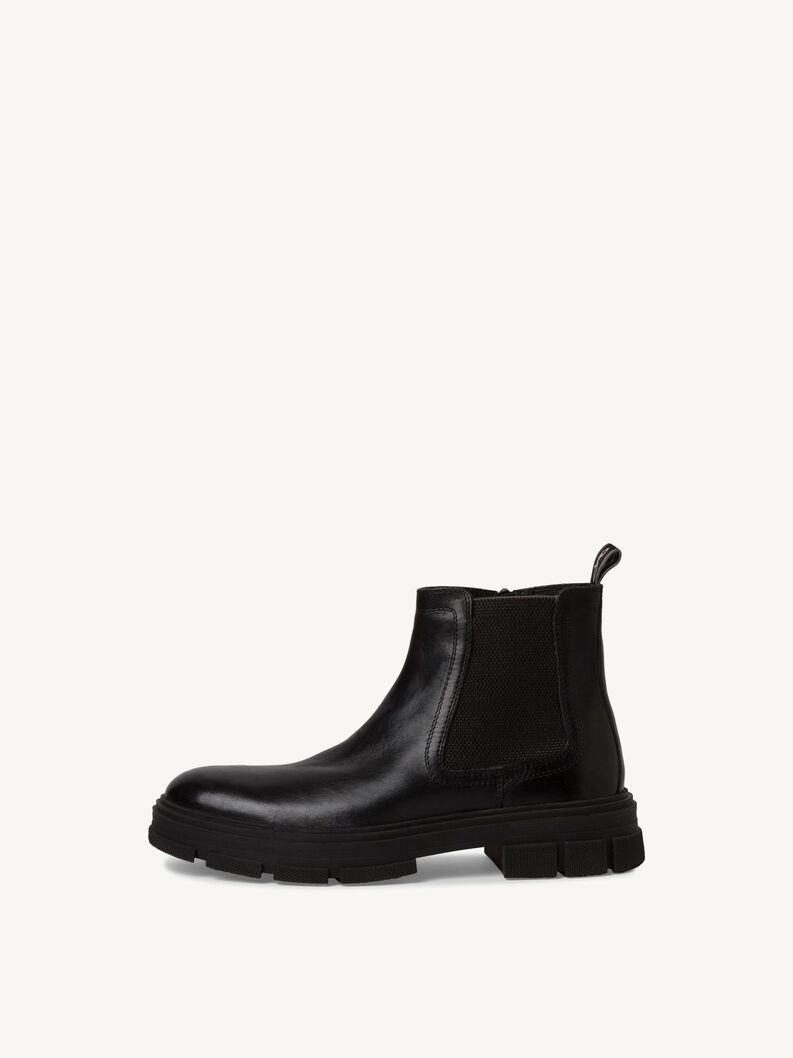 Leder Chelsea Boot - schwarz, BLACK, hi-res