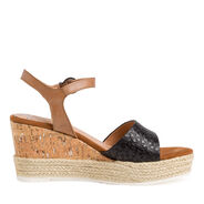 Heeled sandal - black, BLACK COMB, hi-res