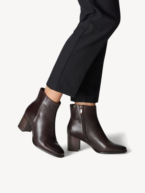 Lederstiefelette - braun, MOCCA, hi-res