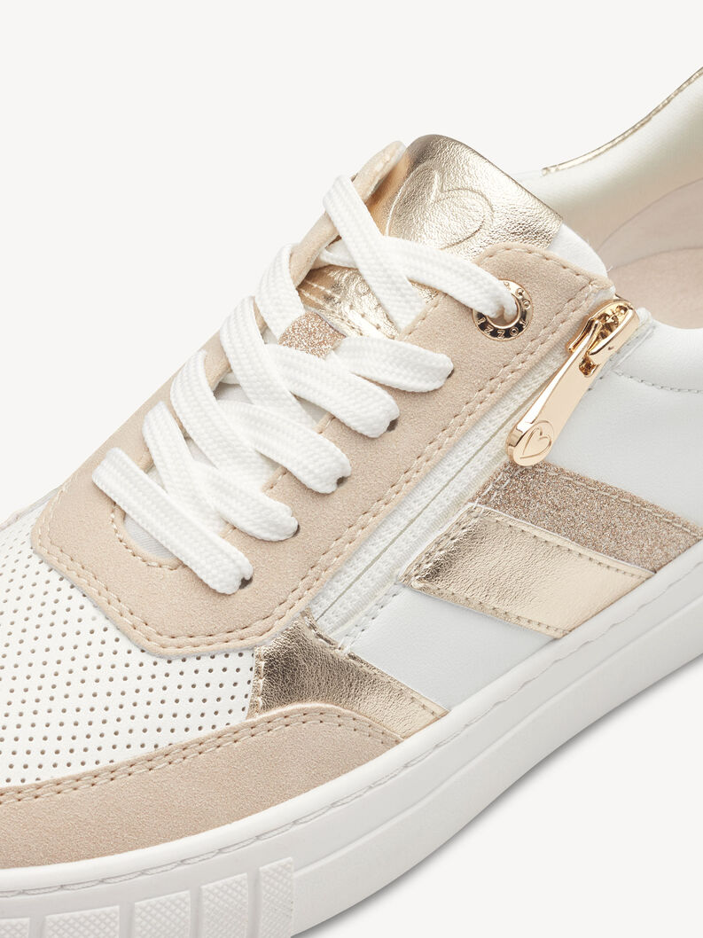 Sneaker - gold, WHITE/GOLD, hi-res