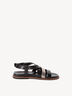 Ledersandale - schwarz, BLACK COMB, hi-res