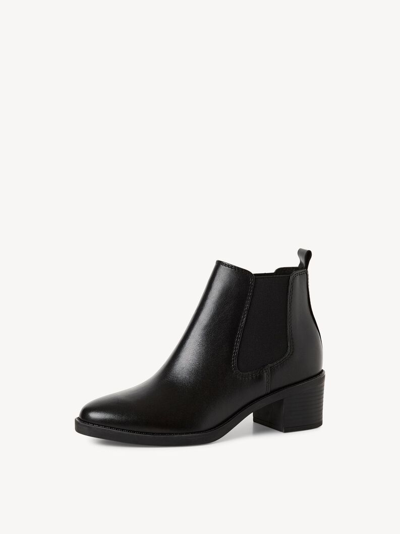 Leder Chelsea Boot - schwarz, BLACK, hi-res