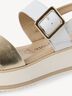 Ledersandale - weiß, WHITE COMB, hi-res