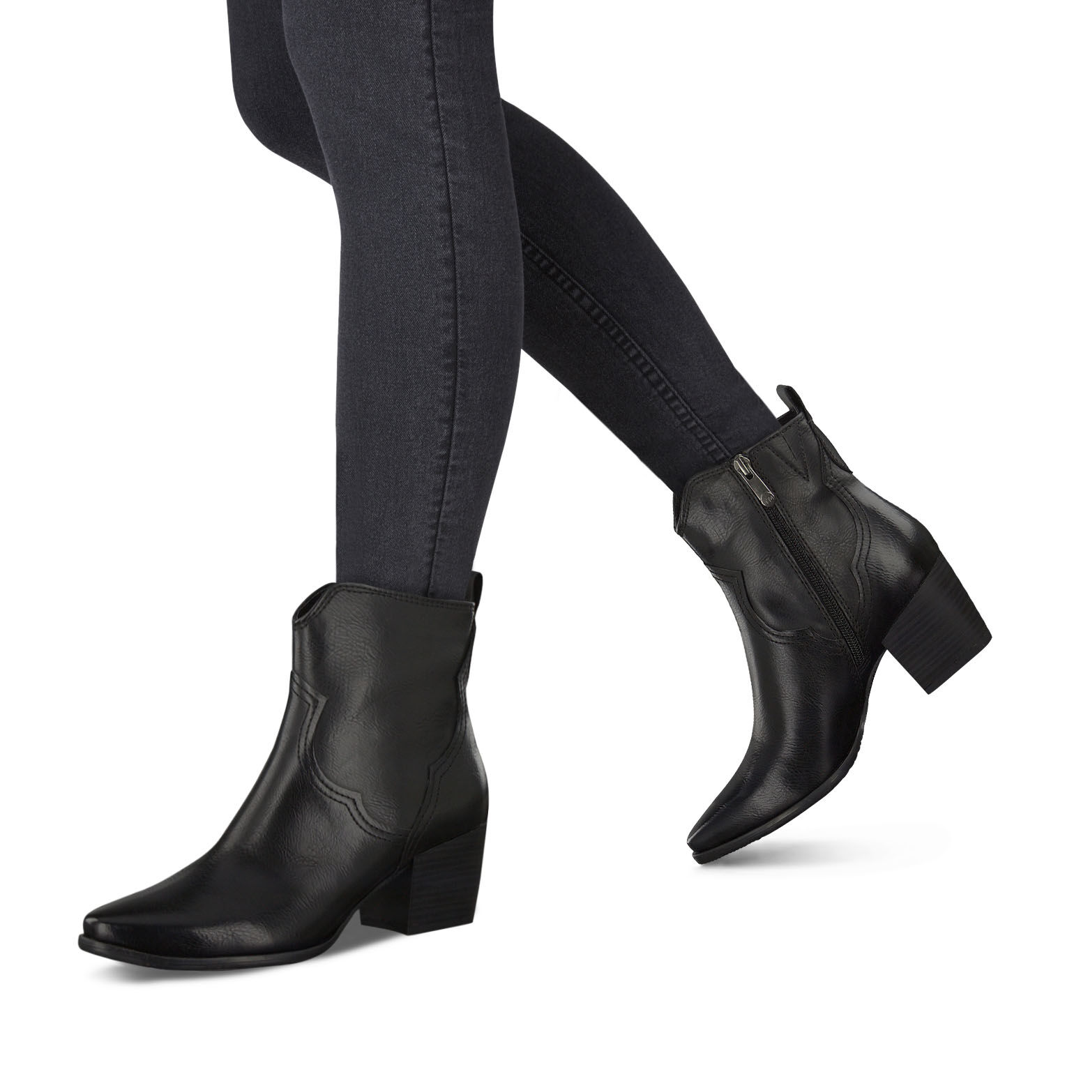 MARCO TOZZI Dames Bootie Zip Slip 2-25320-43 Enkellaarzen